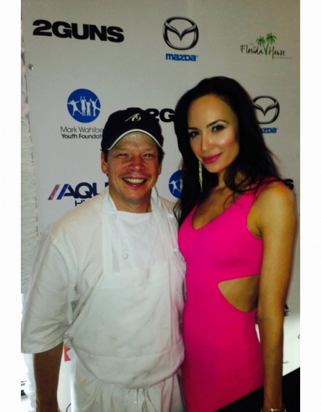 With Paul Wahlberg at the premiere of ” 2 Guns”