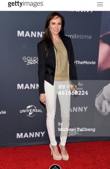 Yulia Klass at the premiere of  “Manny”